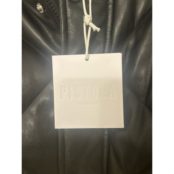 PISTOLA NWT Collista Black Convertible Quilted Puffer Coat Removable Sleeves XL - Picture 8 of 10